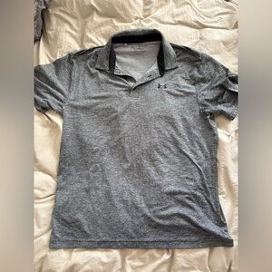 Under Armour Men's Heather Gray Performance Polo